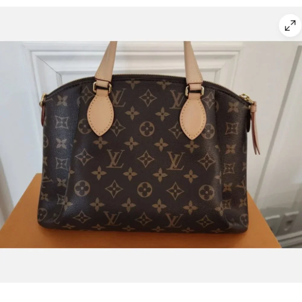 Louis Vuitton Rivoli NV PM Monogram Purse Bag With Tan Accents Authentic - Picture 6 of 16